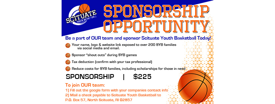 Sponsors Needed! Click on the image for Google Form.